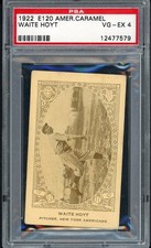 1922 E120 AMERICAN CARAMEL WAITE HOYT YANKEES PSA 4 VG-EX 561782 (KYCARDS)