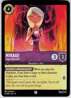 Mirage Super Recruiter 53/204 Wilds Unknown Disney Lorcana