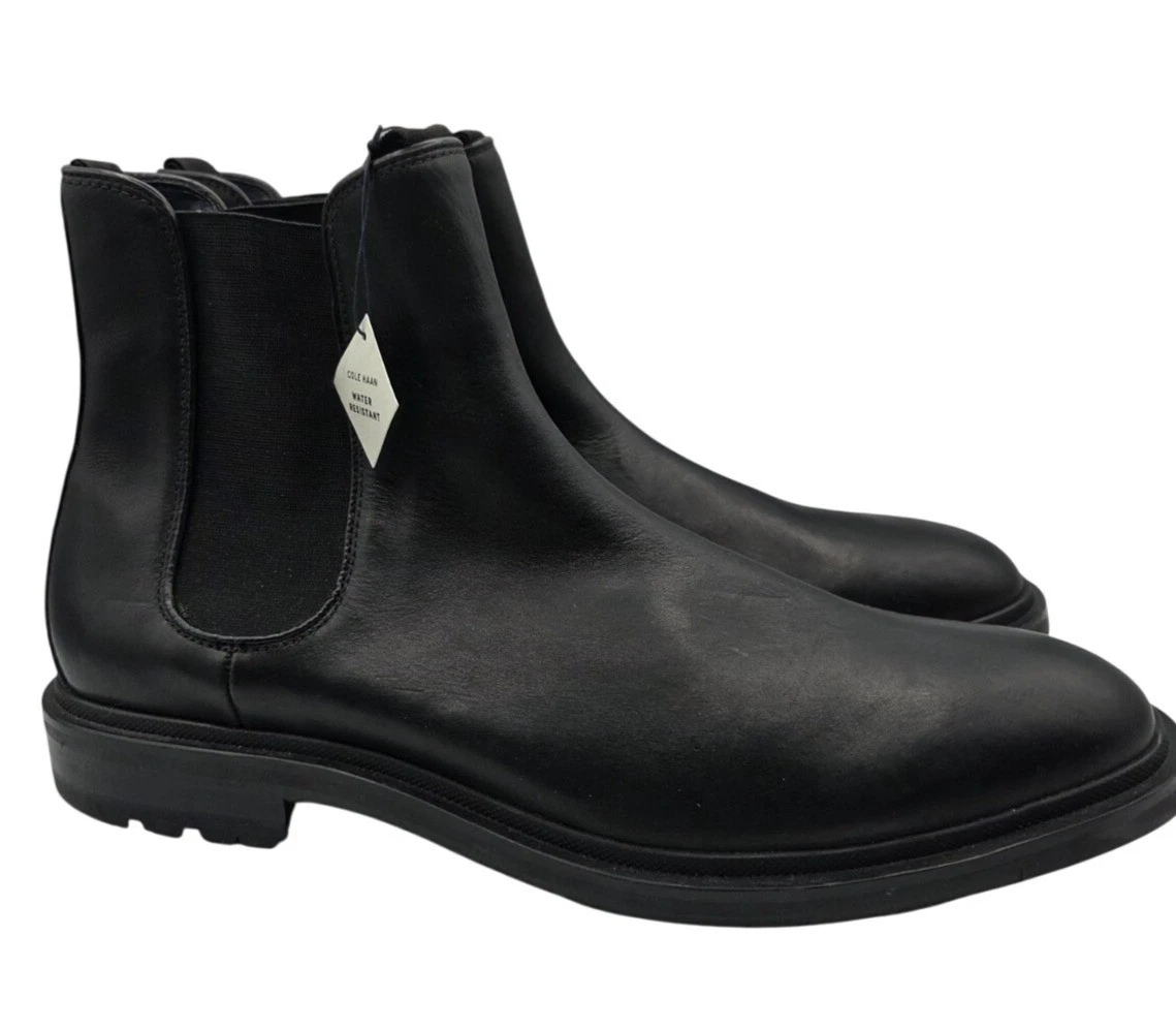 Cole Haan Men\'s Grand Black Leather Ankle Boots C20271 K d15 US 13 Cole Haan | Shoes | Cole Haan Mens Grand Black Leather Ankle  main image 2