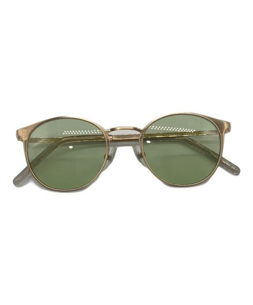 Steady Sunglasses Std-64 Retro Octagonal Metal Frame for Men with Stylish Green Lenses