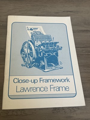 Close-up Framework By Lawrence Frame 1986 Martin Breese Magic Tricks