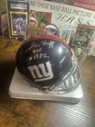 Sam Huff New York Giants  Autographed Mini Helmet W/HOF 1982 Bosley COA