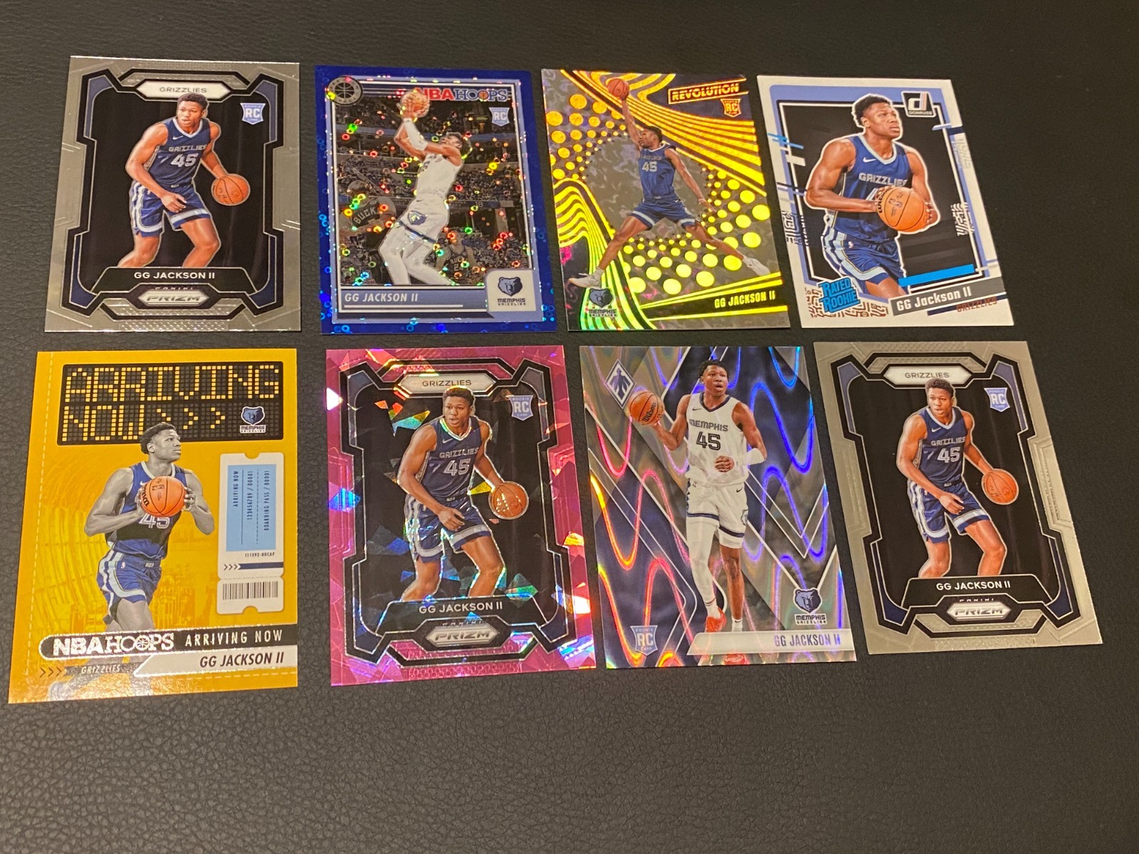 2023-24 GG Jackson Blue Disco /99 Premium Stock Panini Hoops RC #43 Grizzlies
