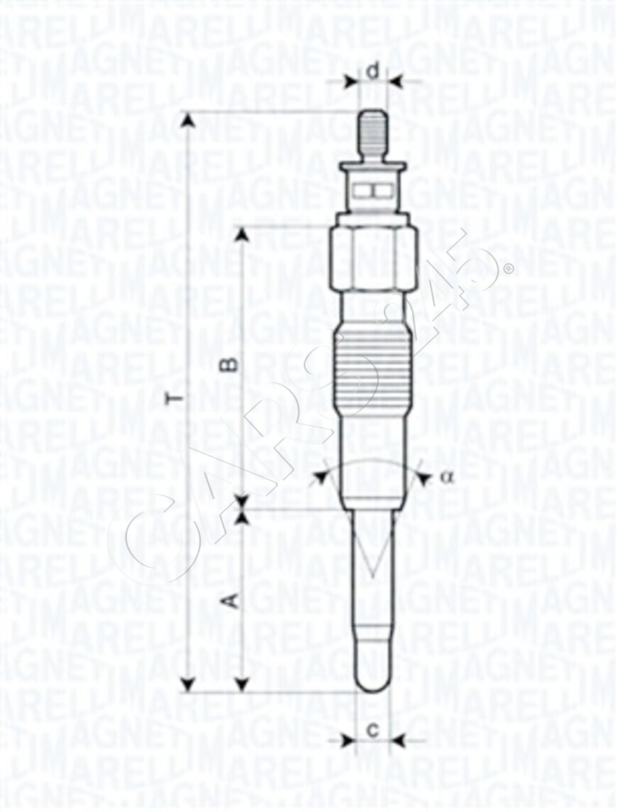 Glow Plug Fits IVECO FIAT PEUGEOT CITROEN RENAULT TRUCKS RENAULT 596071