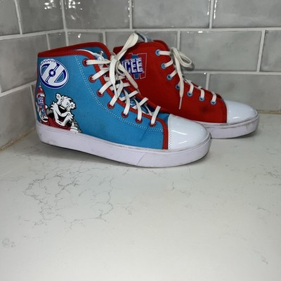 Big Kids' Heelys x ICEE VELOZ Casual Shoes Turquoise/Red/White With Rollers  C4