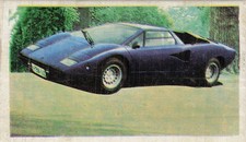 Vintage Japanese Menko Card Lamborghini Countach Lp400