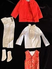 Vtg 1969 Mattel Ken Guruvy Formal #1431 Red Nehru Jacket White Pants Gold Tie