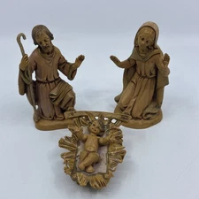 Vtg Fontanini Depose Italy Nativity Holy Family Mary Joseph Jesus 4 Piece Set