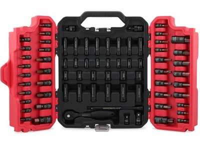 73-Piece Hex Torx Bit Impact Socket-Set, Master Impact Socket Set, SAE Metric...