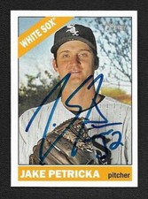 Jake Petricka Signed Auto 2015 Topps Heritage Chicago White Sox Card #142 - COA