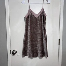 Ethereal by Paper Crane Velvet Slip Dress Holiday Dress Women's Size Small