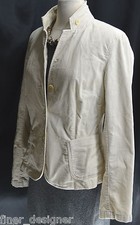 J Crew blazer thin corduroy lined coat suit Jacket cream coat 3 button L/S M NEW