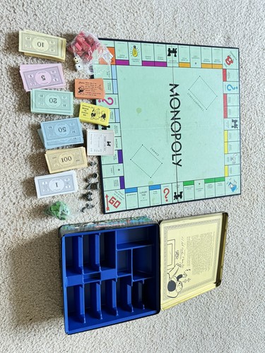 Monopoly 1935 Gedenkblechausgabe 1985 Brettspiel 99% komplett - Bild 2 von 19