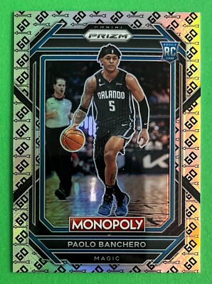 Paolo Banchero 2022-23 Panini Prizm Monopoly GO SPACE PRIZM SP Rookie #66 MAGIC