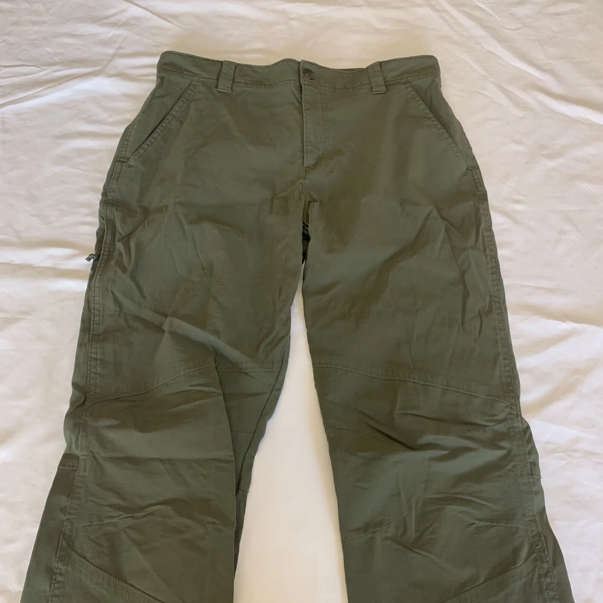 Columbia Omni Shield Advanced Repellency Mens Hiking Pants Dark Green Size  32x30