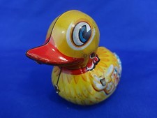 Vintage Lehmann Tin Duck Friction Rolling Toy Paak Paak 903 Western Germany
