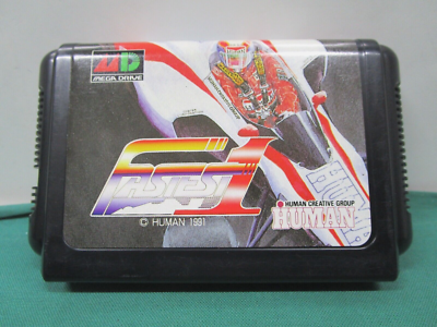 Mega-Drive Genesis FASTEST ONE 1 - included box & manual. JAPAN