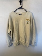 Vintage Champion Green Bay Packers Crewneck Sweatshirt Sweater Beige Cream XL
