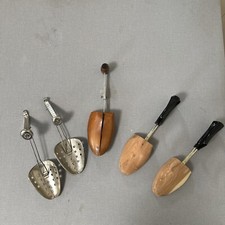 florsheim Wooden 3 Vintage Mens  2 VTG Ekco Metal Shoe Tree Stretchers -5 Total
