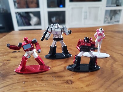 Transformers Nano Metalfigs Die-Cast Figures Jada. 4 In Lot