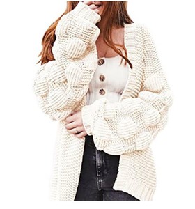 ladies chunky long cardigans