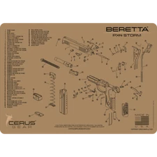 For Beretta PX4 STORM Armorers Cleaning Bench Mat Cerus Gear PREMIUM USA FDE