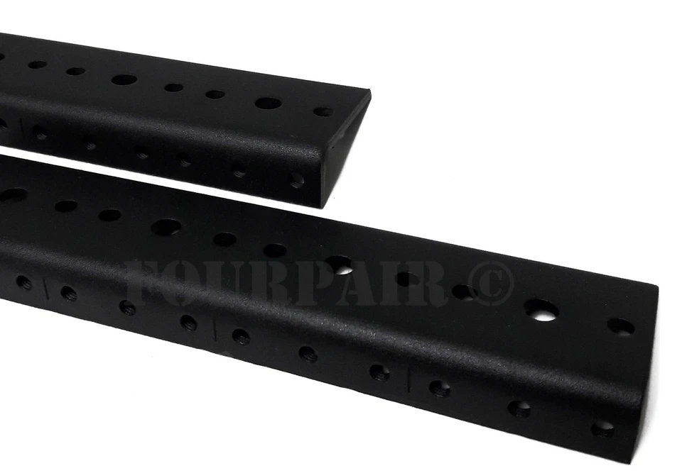 5 Space 5U (8.75") Steel Rack Mount Rail Pair Road Case Amp Mixer 10-32 Threaded - Image 3 of 3