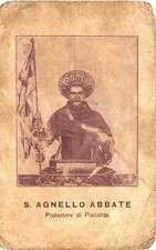 Cartolina Agnello di Napoli, Aniello l'Abate, Protettore della Pisciotta