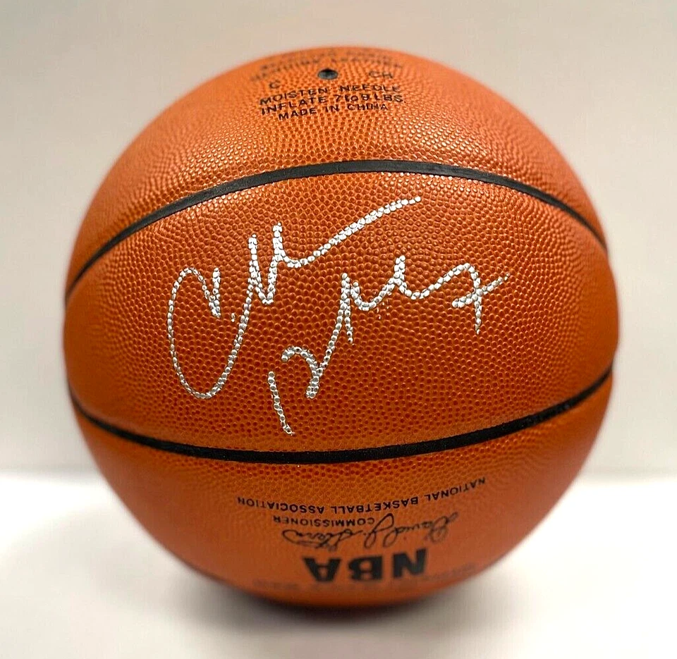 Olajuwon/Drexler/Barkley Signed Official Game Basketball PSA/DNA HOF D03341 - Image 2 of 4
