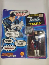 TOY BIZ 1991 MARVEL SUPER HEROES ELECTRONIC THE PUNISHER "TALKS" 011 TC86