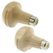 Half Round Style Wooden Graver Handle Needle File Holder Jewelry Repair Tool