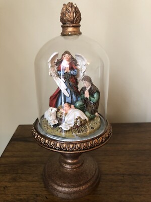 Clayre & Eef Bell Shaped Dome Christmas Nativity, Holy Family