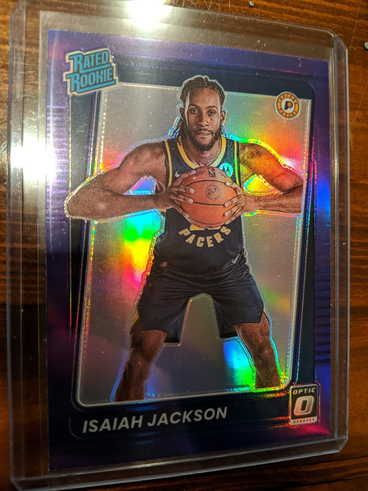 2021-22 Panini Donruss Optic Isaiah Jackson Rated Rookie Purple Prizm #167