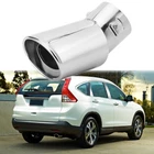 Chrome Rear Exhaust Trim Tip Throat Muffler Tail Stainless Pipe For Honda CR-V