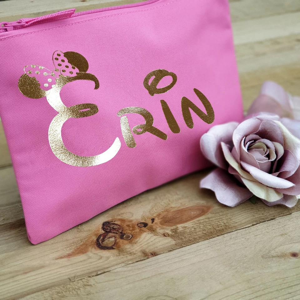 DISNEY-INSPIRED PERSONALISED MAKEUP BAG With Name Disney Hen Party Gift For Her - Image 4 of 4