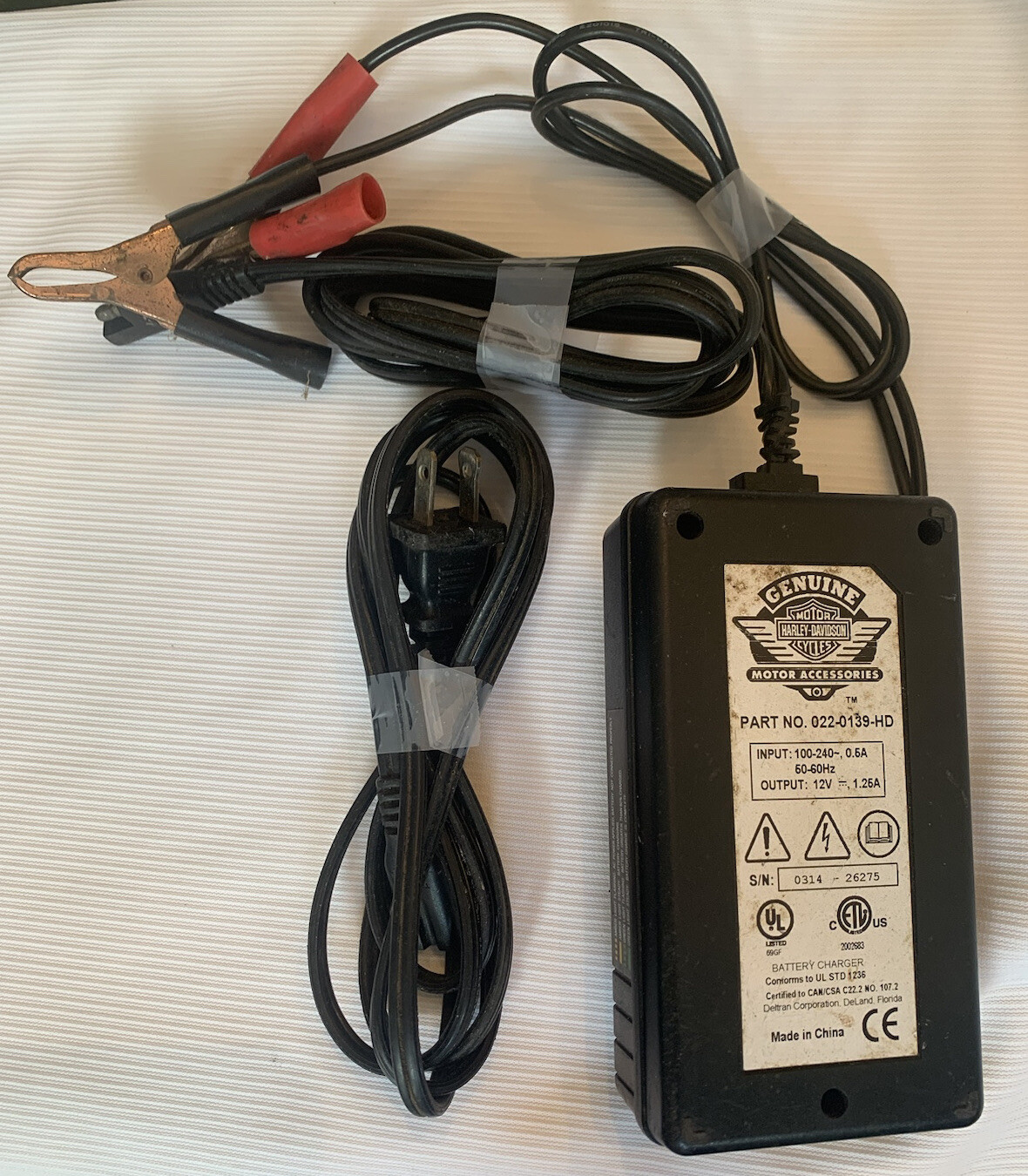 Harley Davidson Global Battery Charger Motorcycle 12 Volt Part 0220139