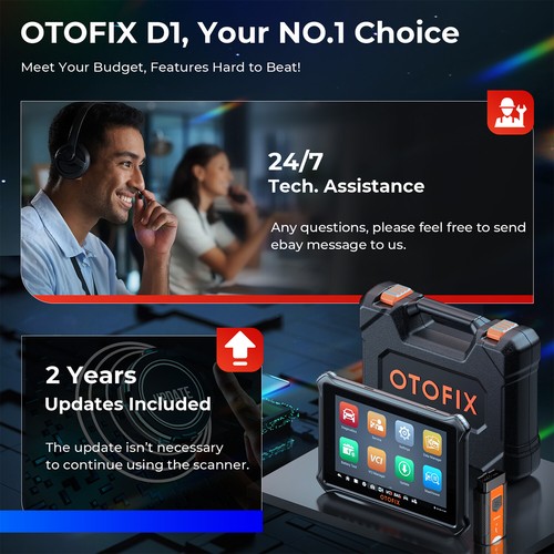 2026 OTOFIX D1 Voiture Professionnelle OBD2 Diagnostiqueur Voiture Scanner TOUS LES SYSTÈMES Codage TPMS - Photo 10/14