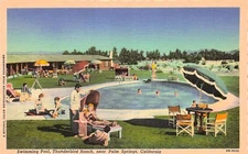 Thunderbird Ranch Palm Springs California Coachella Valley Golf Vtg Postcard H39