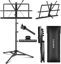 Foldable Music Stand with Carrying Bag - Adjustable Height, Portable Design
