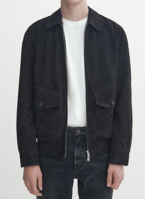 Massimo Dutti mens genuine leather jacket size XL, new with tags