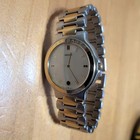 SEIKO PRESAGE Quartz Watch Silver Gold Steel Date Used