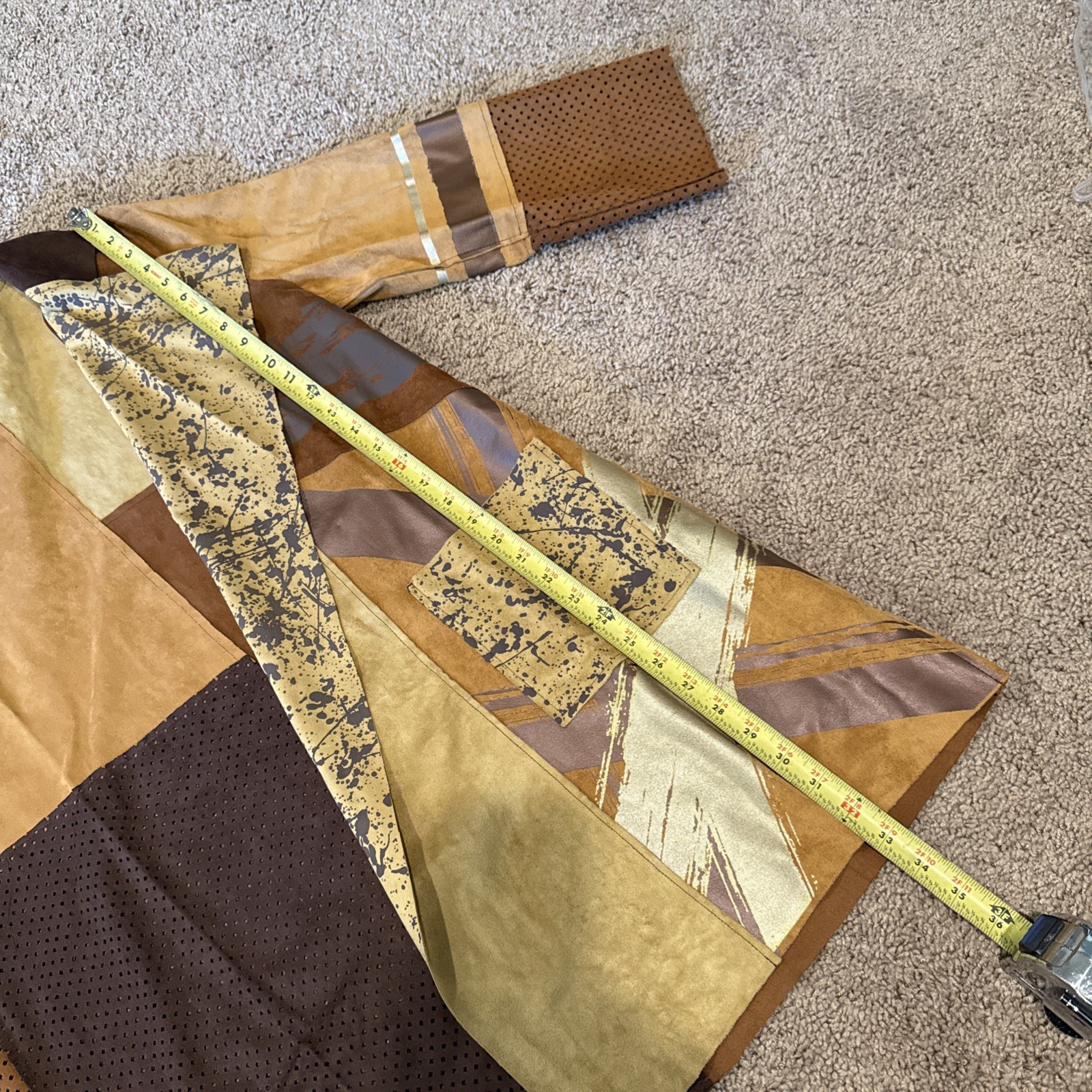 Lemon Grass Medium Women’s Patchwork Brown Colors… - image 11