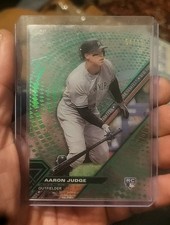 Aaron Judge Rookie Card #54 Of 99 Green Rainbow Topps High Tek Card. rookie card picture