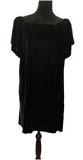LOFT Velvet Mini Dress Size M Off Shoulder Little Black Dress Classic NWT