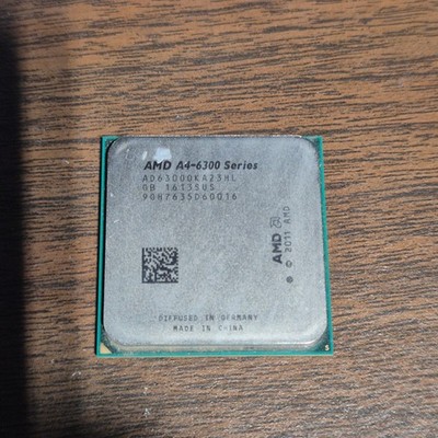AMD A4-6300 Series Dual-Core Desktop Processor CPU Socket FM2 AD6300KA23HL