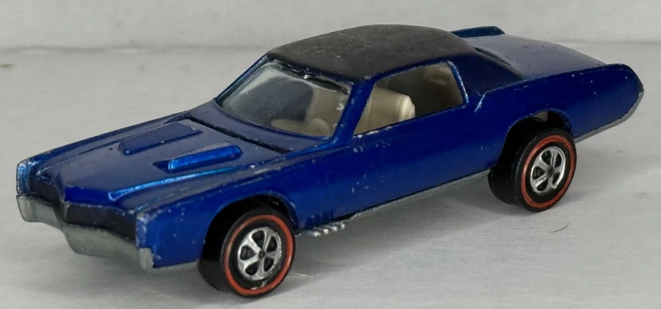 Hot Wheels Redline Custom Eldorado Spectraflame Azul 1968 - EUA Original Sweet 16 - Imagem 2 de 4