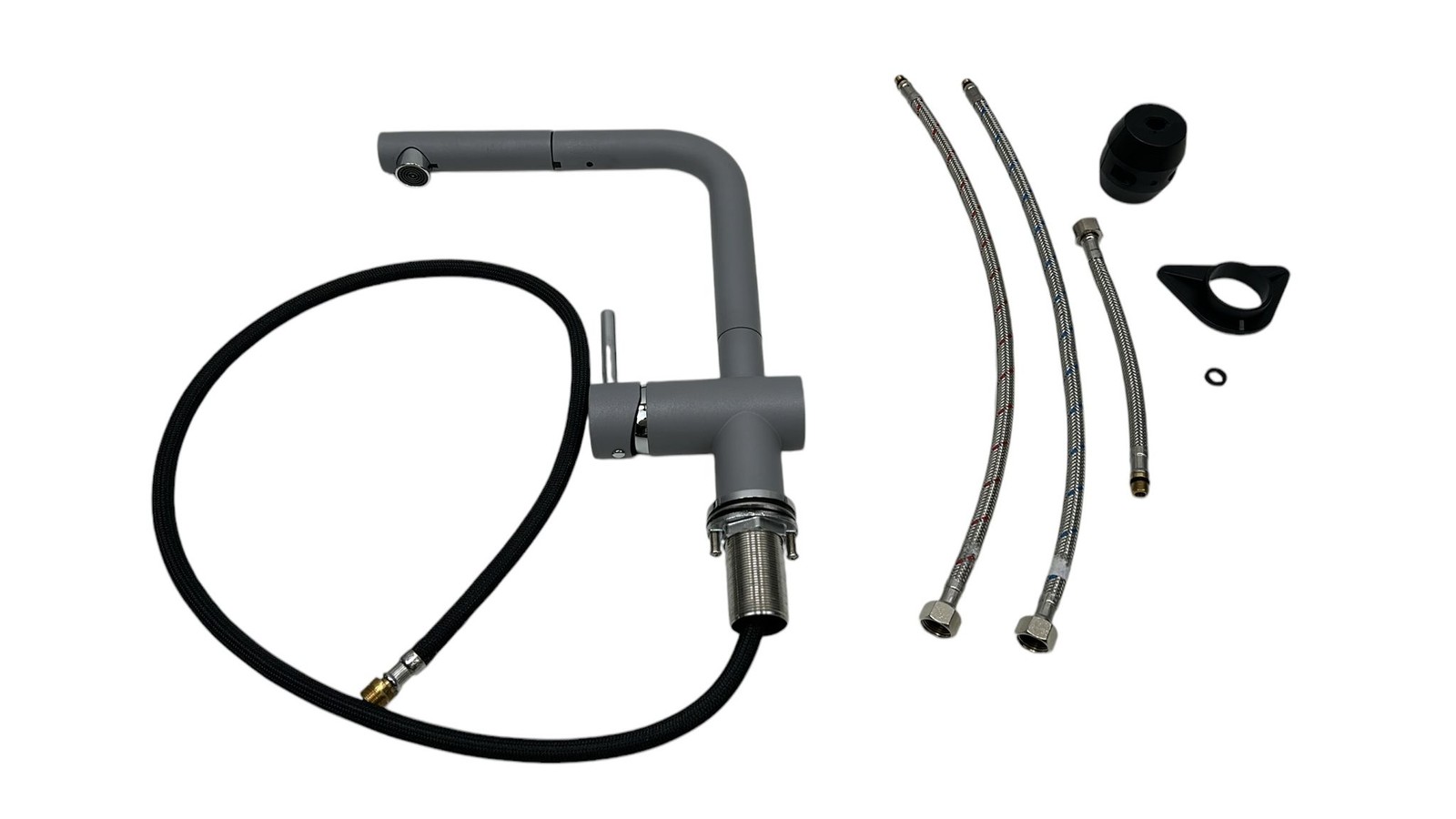 Grifo de cocina SCHOCK grifo mezclador monomando Epos Croma alta presión extensible