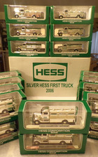 2006 HESS SILVER TOY TRUCK MINI CASE OF (24) VERY RARE NYSE CHROME EDITION