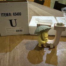 VINTAGE Disney Classic Winnie the Pooh Alphabet Letter "U Michel Co Figurine