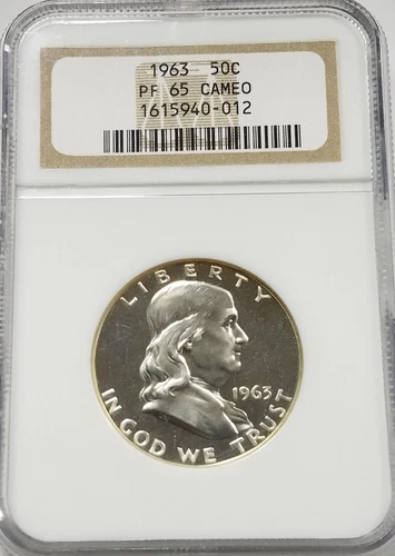 1963 Franklin Half Dollar | NGC PF65 Cameo | Silver Proof Half Dollar